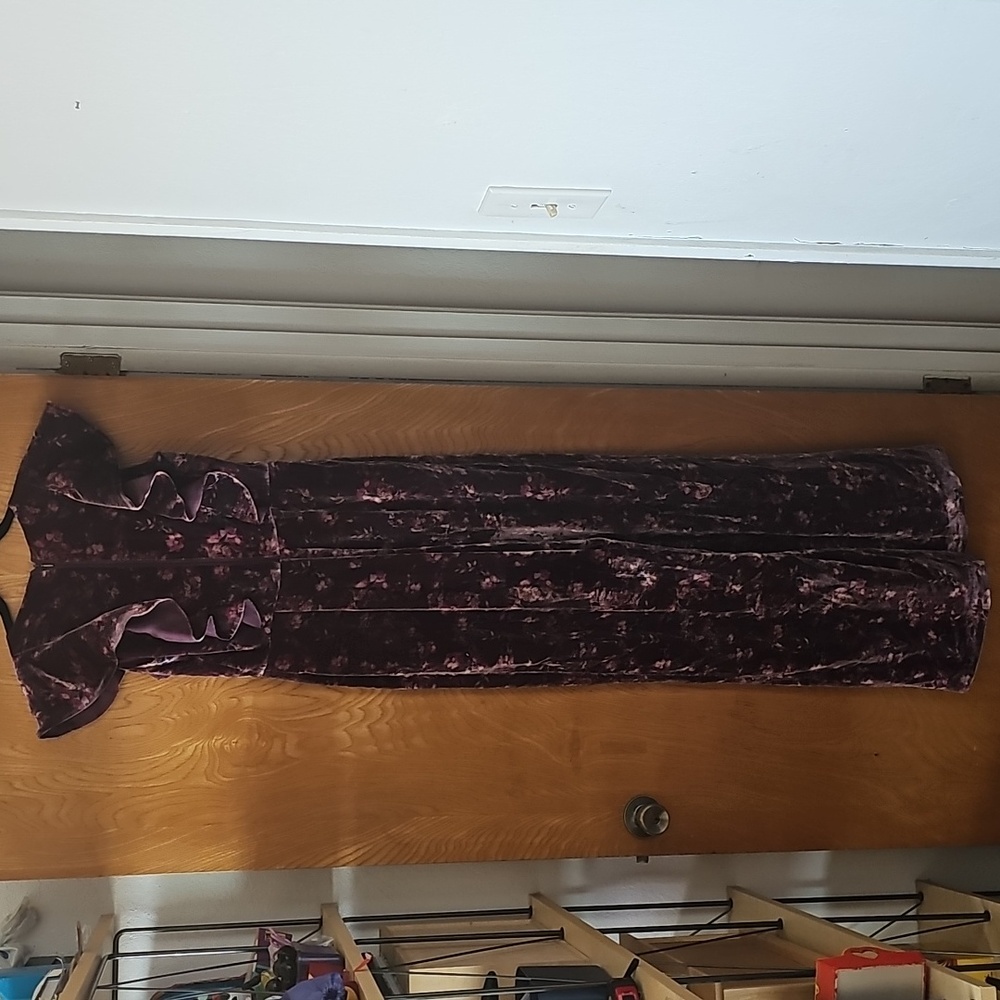 NWOT REBECCA TAYLOR FLORAL VELVET JUMPSUIT - Picture 9 of 10